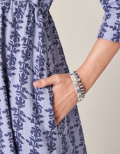 Load image into Gallery viewer, Tila Stretch Bracelet Grey/Blue Silver