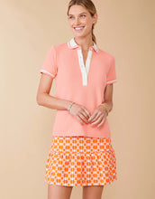 Load image into Gallery viewer, Jersey Flounce Skort Marsh Hens Geo Pink Orange