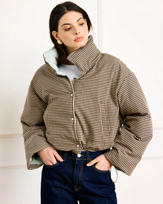 Estelle Reversible Puffer Jacket Light Blue