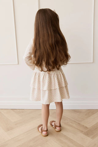 Organic Cotton Fayette Dress Posy Garden Pink