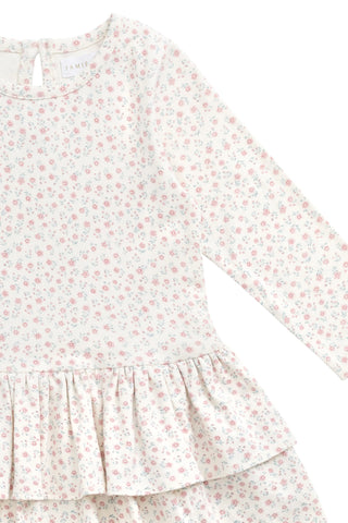 Organic Cotton Fayette Dress Posy Garden Pink