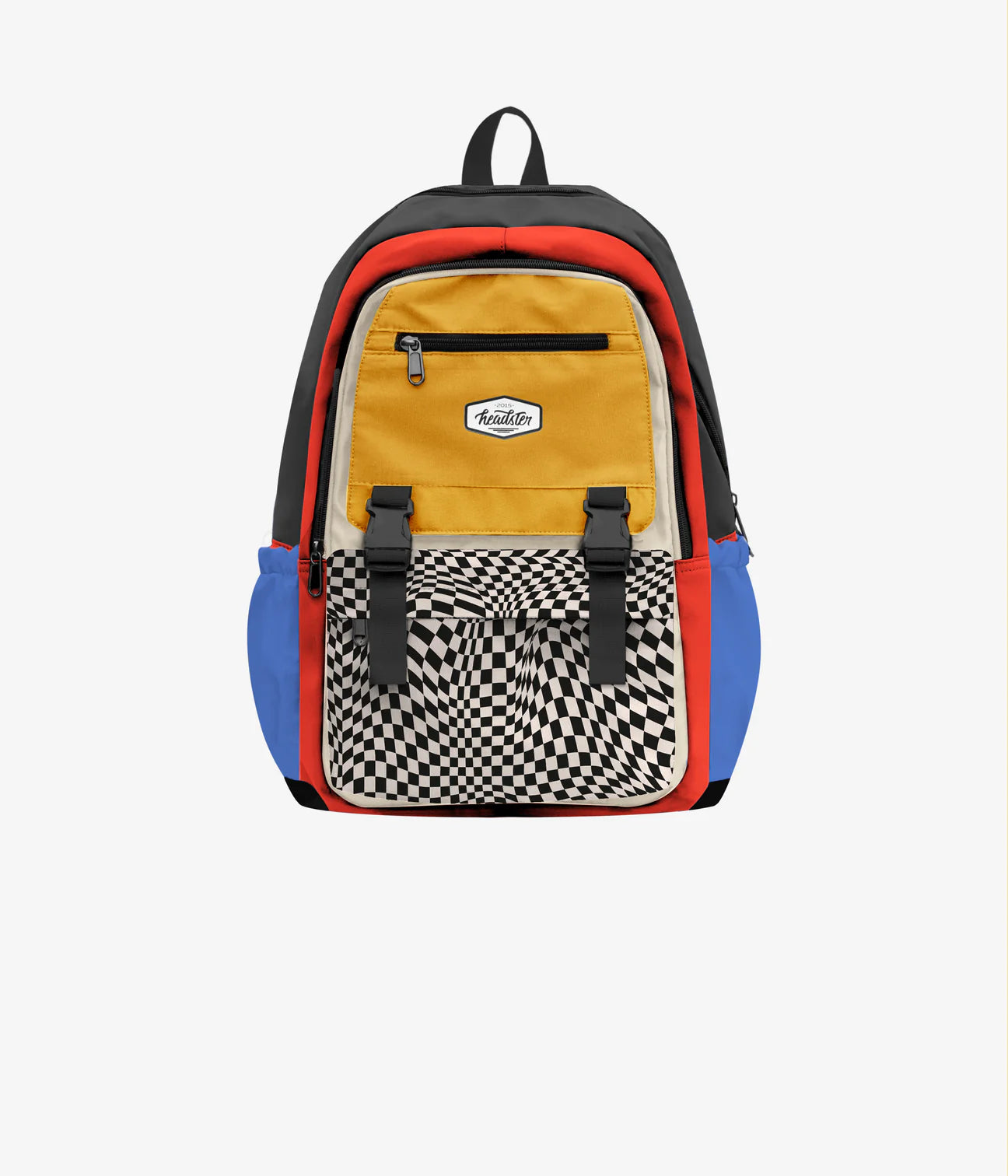 Racing Flag School Bag Black