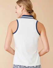 Load image into Gallery viewer, Freya Sleeveless Polo Pearl White