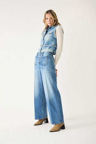 Dillion No Waist Jeans Light Indigo