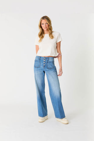 Dillion No Waist Jeans Light Indigo