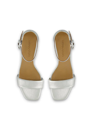 Carla Platform Sandal Silver Antique Calf