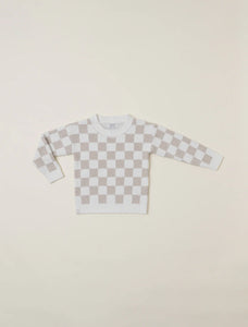 Toddler CozyChic® Cotton Checkered Pullover