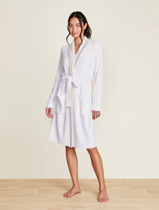 CozyChic Ultra Lite® Tipped Ribbed Short Robe