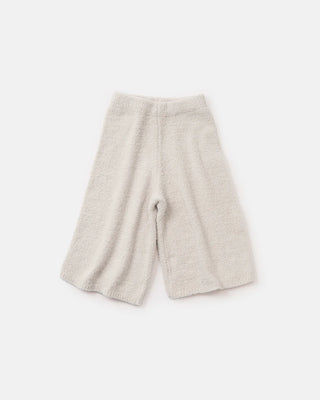 Wide Leg Pants Fuzzy Ecru