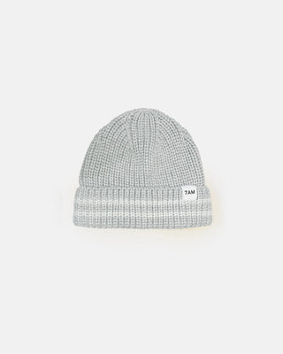 Chunky Tennis Beanie Pearl Grey