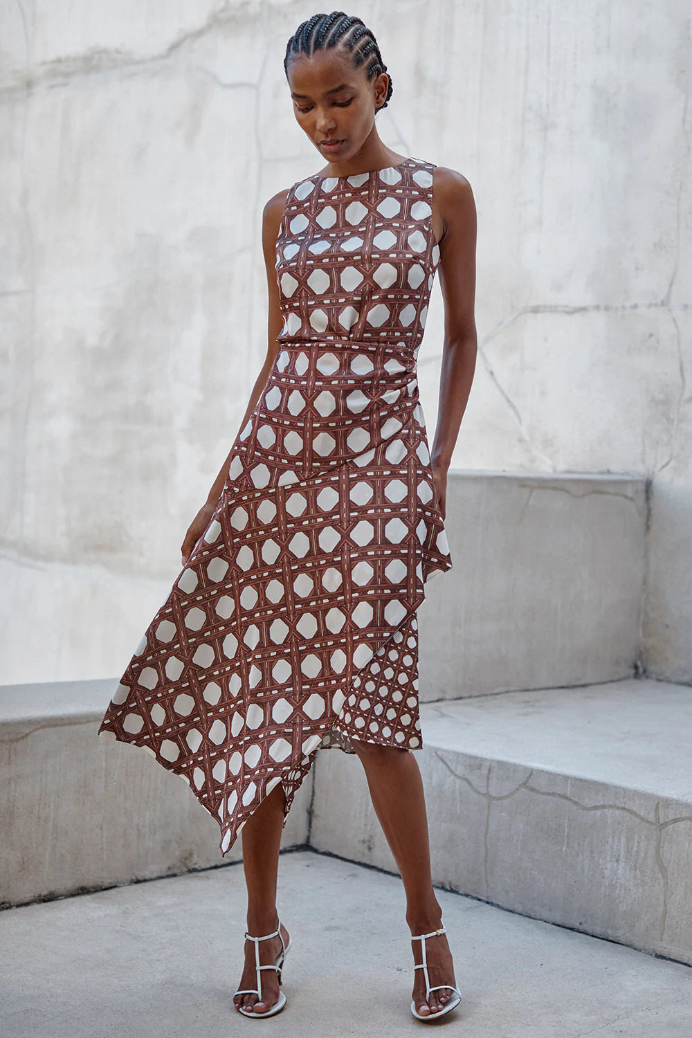 Alodia Dress Choco Rattan