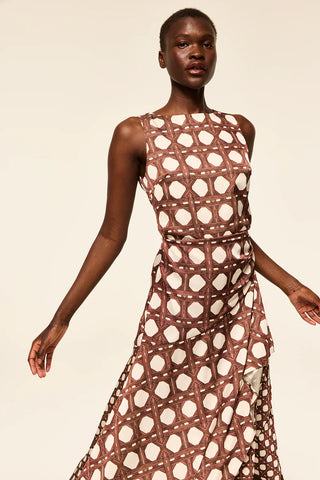 Alodia Dress Choco Rattan