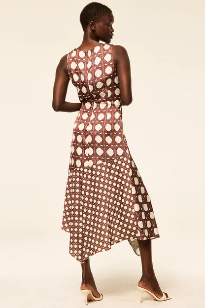 Alodia Dress Choco Rattan