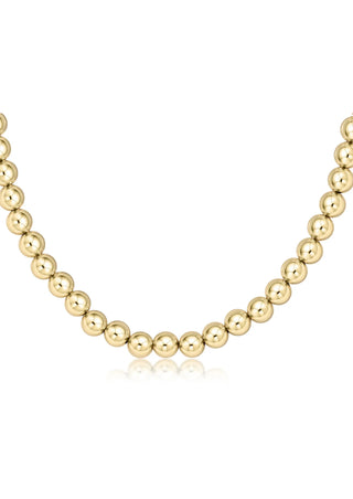 Classic Gold Choker 7mm Bead Necklace