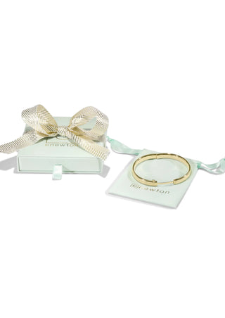 Cherish Gold Bangle Bracelet Medium