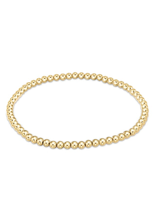 Classic Gold 3mm Bead Bracelet