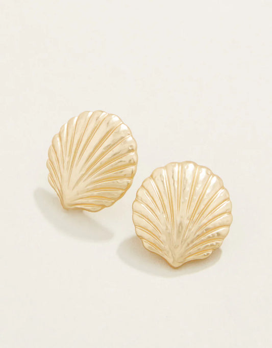 Spartina Shello Stud Earrings Gold