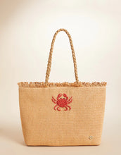 Load image into Gallery viewer, Woven Tote Hamilton Crab