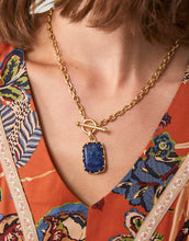 Load image into Gallery viewer, Coralie Toggle Necklace 18” Blue