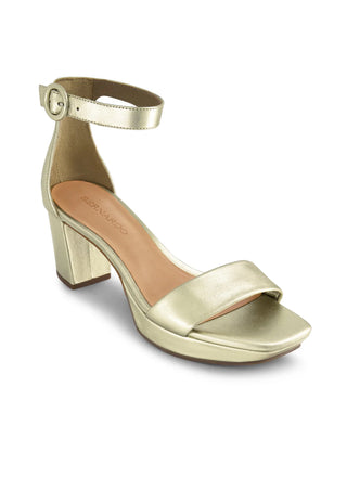 Carla Platform Sandal Champagne Antique Calf