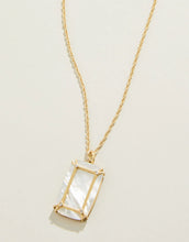Load image into Gallery viewer, Orla Window Necklace 18” Mother-Of-Pearl