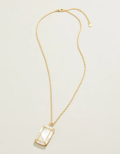 Orla Window Necklace 18” Mother-Of-Pearl
