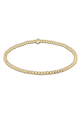 Classic Gold 2.5mm Bead Bracelet