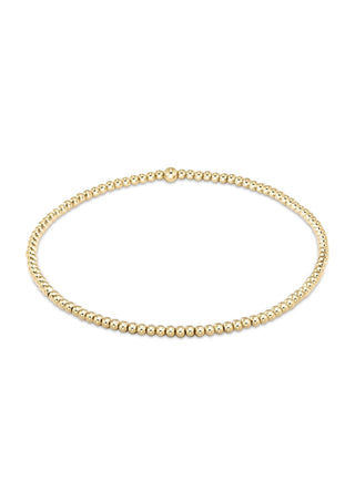 Classic Gold 2mm Bead Bracelet
