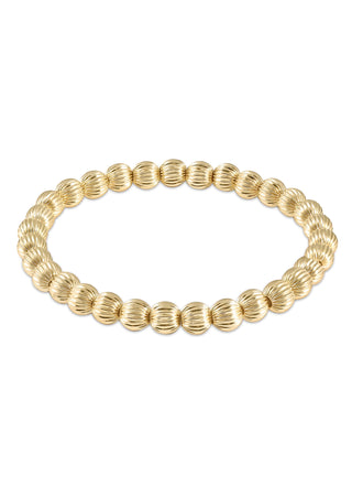 Dignity Gold 6mm Bead Bracelet