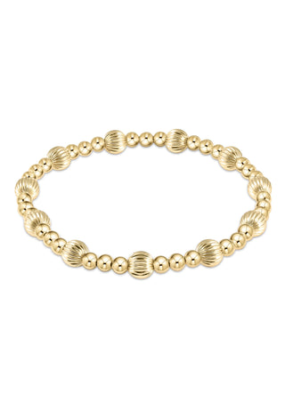 Dignity Sincerity Gold 6mm Bead Bracelet