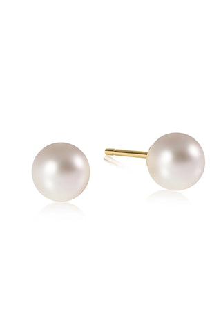 Classic Pearl 10mm Ball Stud Earrings