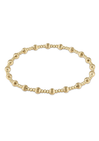 Dignity Sincerity Gold 4mm Bead Bracelet