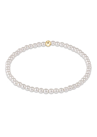 Classic Pearl 3mm Bead Bracelet