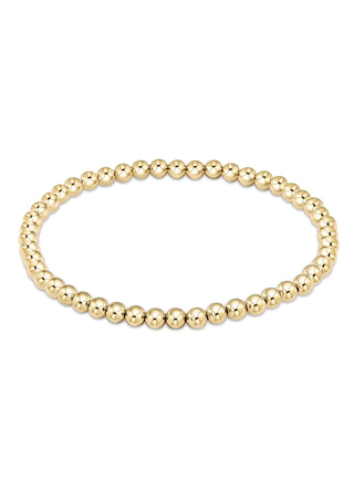 Classic Gold 4mm Bead Bracelet