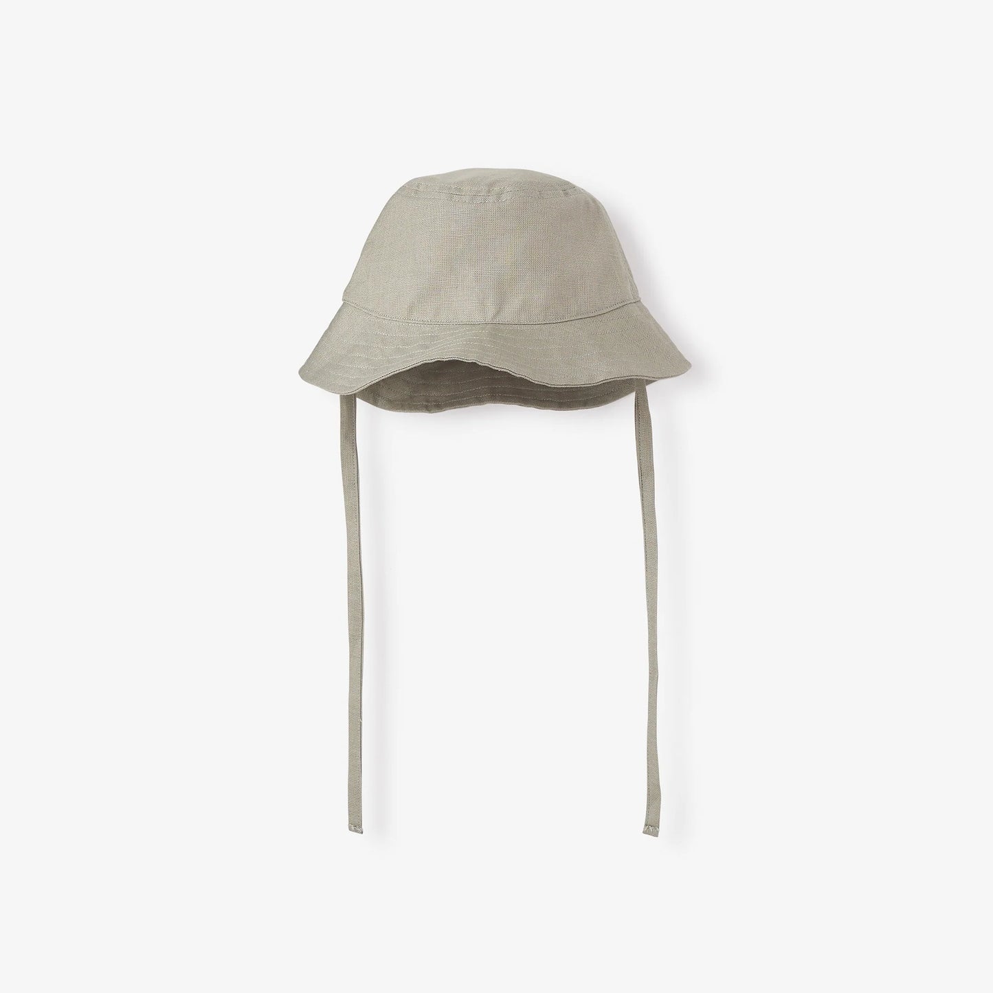 Elegant Baby Olive Green Linen Bucket Hat