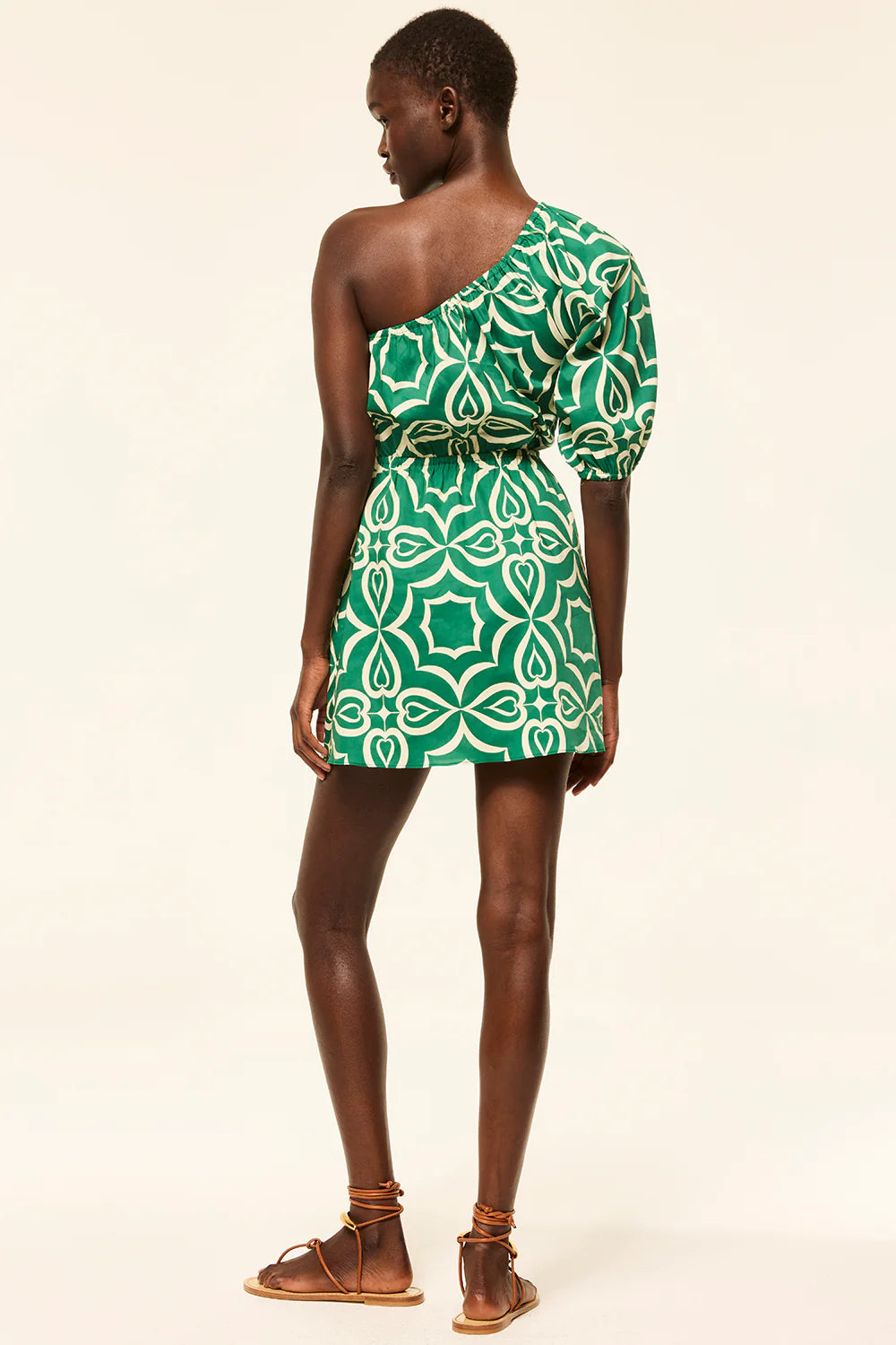Tessa Dress Green Mosaic