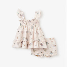 Load image into Gallery viewer, Tea Party Organic Muslin Smocked Dress With Bloomer