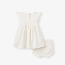 Load image into Gallery viewer, Tea Party Flutter Sleeve Knit Dress With Bloomers