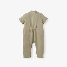 Load image into Gallery viewer, Linen Blend Patch Jumpsuit