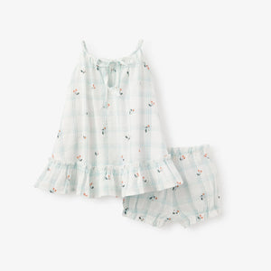 Strawberry Picnic Swiss Dot Dress With Bloomers