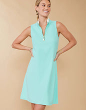 Load image into Gallery viewer, Serena Sleeveless Pique Dress Bermuda Blue