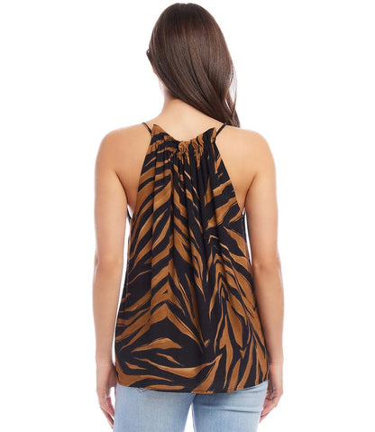 Keyhole Tank Zebra Print