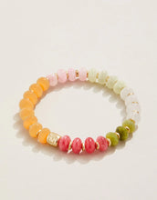 Load image into Gallery viewer, Stone Stretch Bracelet 10mm Pink/Green
