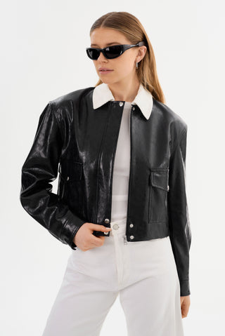 Braylin Faux Leather Jacket