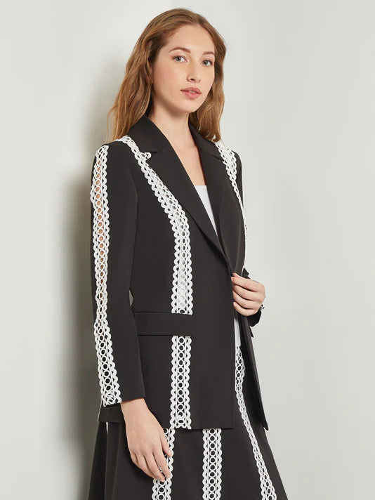 Heritage Fit Jacket - Eyelet Trim Woven Twill