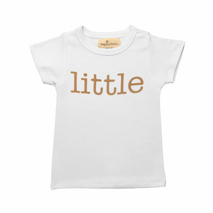 Tiny Victories Little Big Bigger Tee Tan