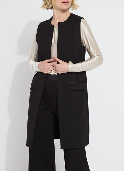 Denver Pont Sleeveless Coat Black