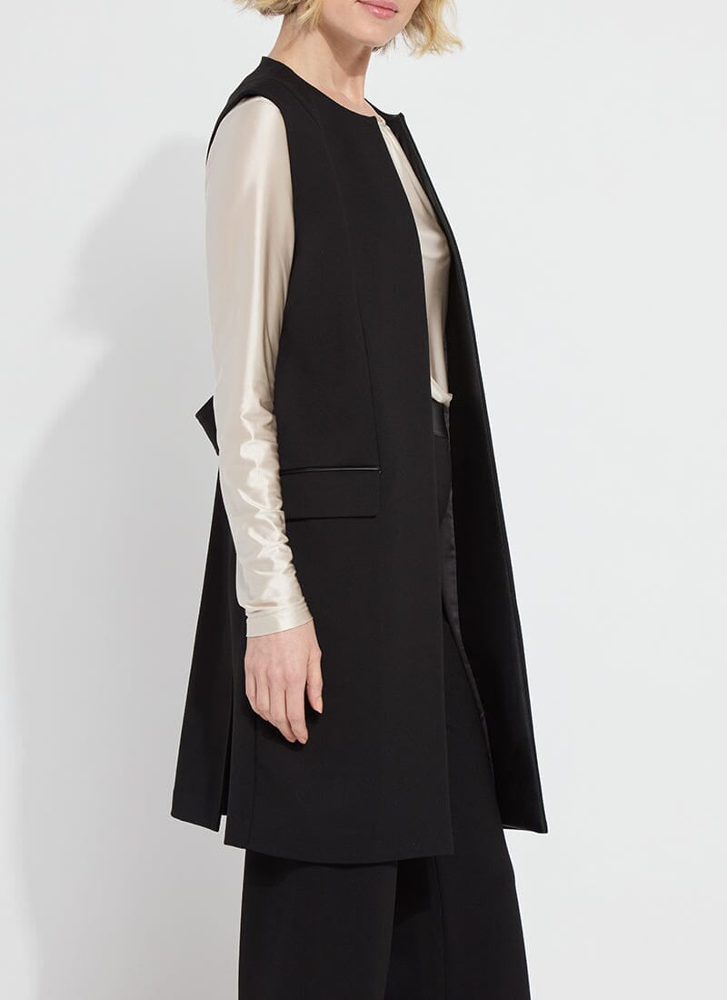 Denver Pont Sleeveless Coat Black