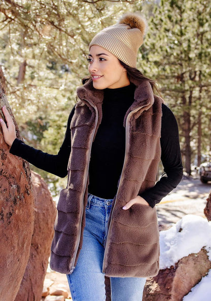 Weekender Zip Vest Mocha