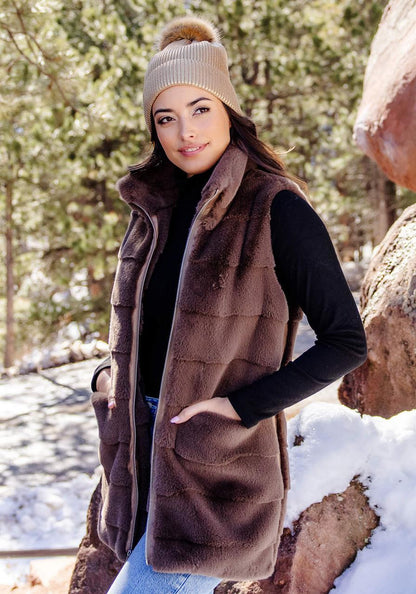 Weekender Zip Vest Mocha